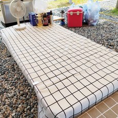 캠핑 테이블보 감성테이블보, 핑크