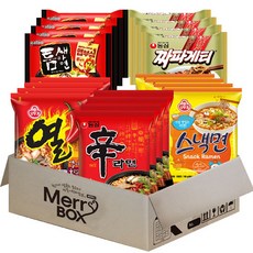 綜合泡麵組 辛拉麵 4包 + 辛辣拉麵 4包 + 醡醬風味麵 4包 + 點心拉麵 4包 + 極地麻辣湯麵 4包, 1組