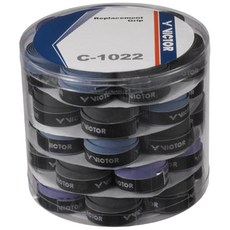 VICTOR 勝利 柔麗皮握把布 C-1022A 羽毛球拍握把布 吸汗 止滑 耐磨, 黑、藍、紫, 1個