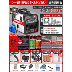御前甄選 安德利無氣二保焊機 一體不用二氧化碳氣體保護電焊機小型220V家用 手工焊 氣保焊 氬弧焊, 1個, 1kg-250【豪華單用套】4卷焊絲