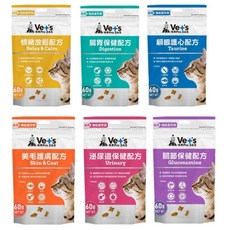 Vet’s Pro365 唯寶 貓咪機能潔牙餅, 60g, 3個, 美毛護膚配方