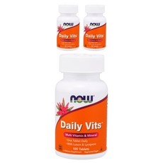 NOW Foods 日常綜合維他命礦物質錠, 100顆, 3罐