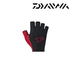 다이와 장갑 DG-6423 속건 스트레치 피싱 글러브 3컷 손가락 낚시장갑, 블랙 2XL