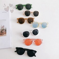 어린이 심플 디자인 자외선 차단 선글라스 여름 야외 활동 패션 아이템 유아 키즈