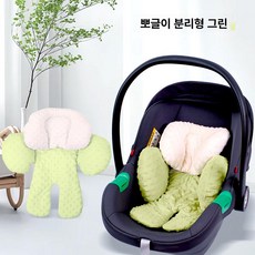 위크앤픽 유아카시트머리받침 머리고정 자동차시트, 1개, 그린