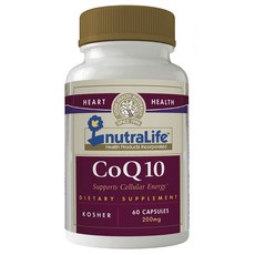 NUTRA LIFE 紐樂 輔酶 Q10 200 毫克膠囊, 1個, 60 件