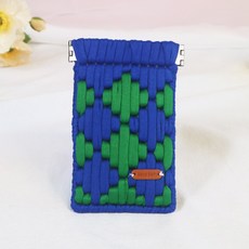 카드지갑 네트공예 다이아 DIY 만들기, 블루그린, 1개