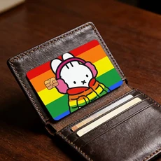 만화 토끼 귀여운 M-Miffy n-nijntje 장식 고급 카드 스티커 직불 신용 은행 스킨 커버 선물 학생용, 01 18x13.5CM, 13 z16