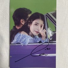 IU李知恩 簽名宣傳照 6吋相片 明星周邊, 1個, 1