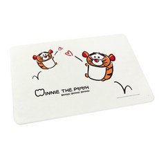 迪士尼 Disney Tsum Tsum 硬式珪藻土地墊 腳踏墊/防潮/矽藻土/米奇米妮/維尼/艾莎/三眼怪, 1個, 跳跳跳虎