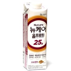 뉴케어 올프로틴 25g 고소한 맛 단백질 음료, 245ml, 2개