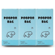 멍케어 강아지 배변봉투 리필형 풉백 똥츄, 1세트, 360개입, 블루