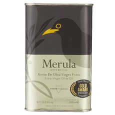 메룰라 엑스트라 버진 올리브 오일 500밀리리터 캔, 1개, 500ml