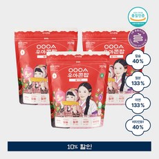 우아 콘팝, 3개, 40g, 딸기맛