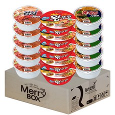 杯麵組合 3種 15入(辣牛肉湯碗麵x5+泡菜碗麵x5+迷你大蓋x5), 1個