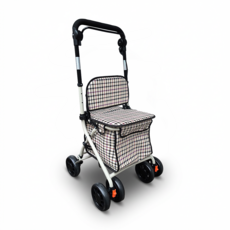 실버카 다용도 어르신 보행 보조차 미끄럼 방지 초경량 어르신용 할머니용 Bysen, 1개