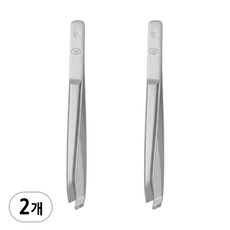 쓰리세븐 777 족집게 실버 T-533SC 소형 쪽집게 눈썹정리 쪽집개 제모 잔털 새치뽑기 핀셋, 2개