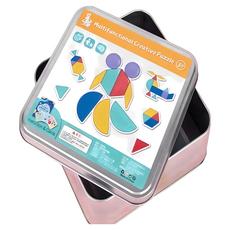 磁性啟蒙七巧板, 多色, 1個, 1人