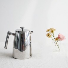 雙層不銹鋼304法壓壺咖啡手衝壺法式衝茶器濾壓壺保溫便攜350毫陞, 1個, 350ML肥身款, 350ML肥身款