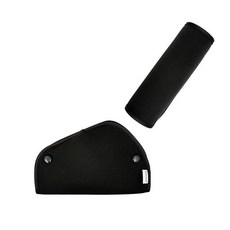 모키왈라 어깨 및 배 보호 패딩 - 부스터 시트 유모차 하이체어용 부드러운 저자극성 스트 (Color-Black), 블랙