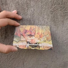 귀멸의칼날 귀칼 벽력일섬 아가츠마 젠이츠 렌티큘러 화면 전환 홀로그램 카드 그림