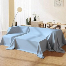 가구 가리개천 먼지커버 라이트 침대 덮개 패브릭 보호, 1개, 라이트블루 폭2.4m