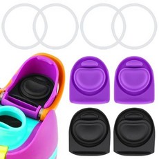 ZONBBEE Owala FreeSip 680.4g24온스 946.4ml32온스 물병 뚜껑 인서트 캡 씰 부품 500.9/50.9/70.9/81.9/91.2/1.1kg16/1, 4 Complete Seal Set, 4 Colors Set E