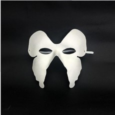 向日葵美術陶藝工作室 紙漿面具 DIY彩繪面具 各式造型 萬聖節舞會蝴蝶面具, 1個, 面具-蝴蝶
