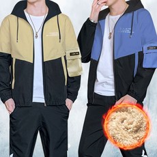 HOOT 기모 바람막이 자켓 윈드브레이커 누빔점퍼 겨울잠바 남자등산복