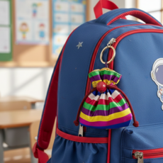 색동 복주머니 키링 전통 자수 열쇠고리 가방 장식 한국 기념품 인형 굿즈