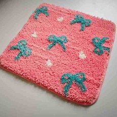 해피유통 유아 아동용 귀여운 캐릭터 원형 방석 소프트 플러시 체크 무늬 좌석 쿠션 사계절 사용 가능, 40*40센티미터., 38