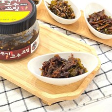 꼴뚜기 고추 쪼림 250g 김한땡초푸드 엄마 손맛 수제 조림 반찬 매운 고추 볶음, 1개