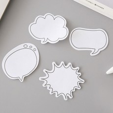 말풍선 점착메모지 접착 메모장 사무용 학교용 메모지, New 원형, New 원형, 1개, 1개