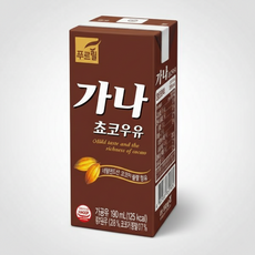 푸르밀 멸균 가나 초코우유, 190ml, 48팩