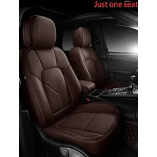 Toyota Land Cruiser CHR Corolla Yaris Prius RAV4 용 나파 가죽 카시트 커버 스타일링 자동차 액, 01 사계절, 01 진짜 가죽, 03 Just one seat