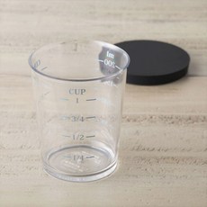 셀렉트100 계량컵 뚜껑 포함, 1개, 클리어, 200ml
