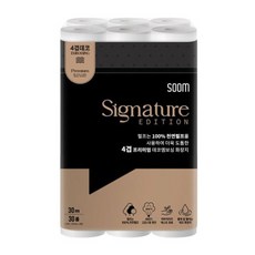 숨 시그니처 화장지 4겹, 30m, 30개입, 1개