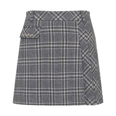 JDX_겨울_여성 양기모 플리츠 체크 큐롯_평촌점