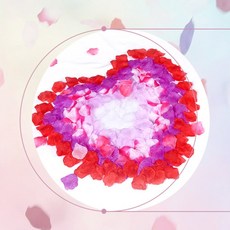 푸리 꽃잎조화 분홍색꽃잎, 레드