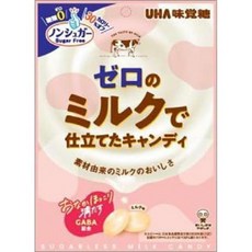 일본 UHA 미각당 설탕 제로 밀크캔디 우유사탕 73g 4개