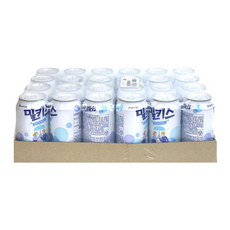 롯데칠성 밀키스 CAN 탄산 음료 캔, 340ml, 1개
