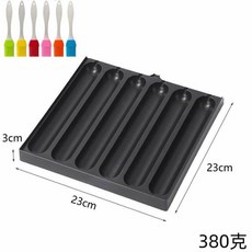 야외 캠핑 휴대용 소시지 구이기 가정용 사각 카드식 오븐 구이판 상업용 노점 전분, 소시지 6개 오일브러쉬X1 (색상랜덤)