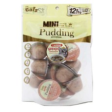 더캣츠 미니푸딩 고양이간식 애묘간식 무방부제 25g 수제간식, 연어_장어, 12개