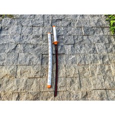 鬼滅之刃刀/鬼滅之刃武器/碳鋼刀刃鋁合金刀鞘/101CM全金屬附刀架, 1個, 煉獄杏壽郎