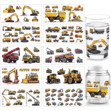 UV 전사 컵 스티커 다양한 패턴 디자인 코팅 장식용 DIY 리무진 10장 세트 24x11cm, 차량