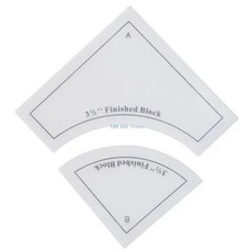 퀼팅 절단 템플릿 키트 재봉단 아크릴 패턴 디자인 재단사, 1개