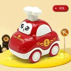 史萊姆軌道車玩具, 按壓回力車 - 紅色消防車, 1個