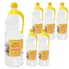 세탁전용 세탁물헹굼식초 빨래식초 대용량, 6개, 1.8L