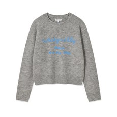 브랜드정품 와키윌리 WACKY WILLY 우먼스 헤어리 레터링자수 풀오버 그레이 343994