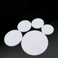 두꺼운 0 5/1/1 10Pc 단단한 PTFE 시트 원형 고온 도장 개스킷 패드 직경 5mm 2mm 3mm 4mm 5mm 6mm 5mm 8mm 10mm 12mm, 10x1mm 10pcs